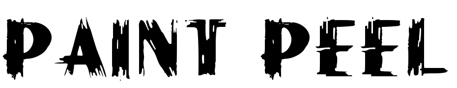Paint Peel Initials Font Download Free