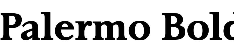 Palermo Bold Font Download Free