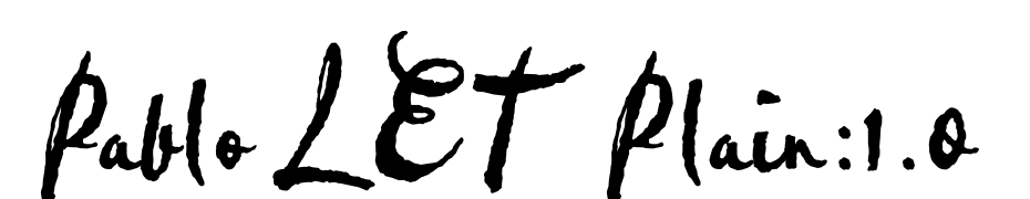 Pablo LET Plain:1.0 Font Download Free