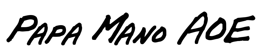 Papa Mano AOE Font Download Free