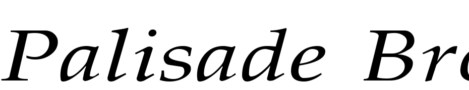Palisade Broad Italic Font Download Free
