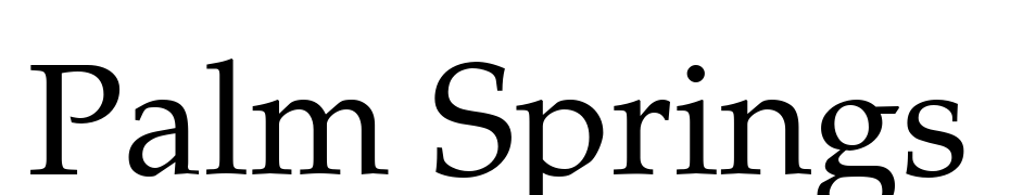 Palm Springs Font Download Free