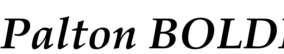 Palton BOLDITALIC Font Download Free