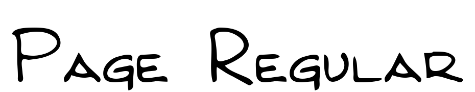 Page Regular Font Download Free
