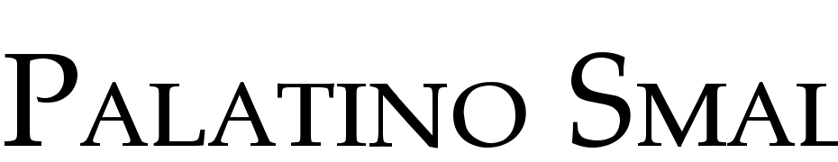 Palatino Small Caps Font Download Free