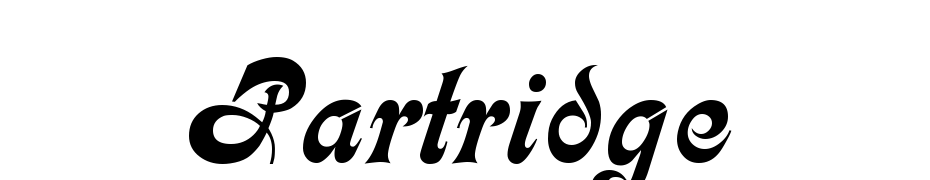 Partridge Scarica Caratteri Gratis