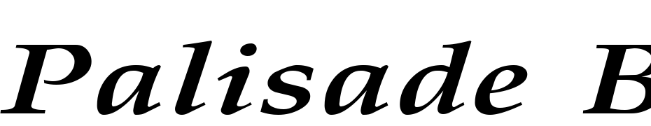 Palisade Broad Bold Italic Font Download Free