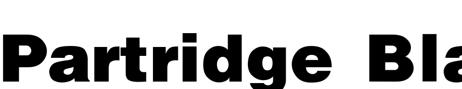 Partridge Black Semi Bold Font Download Free