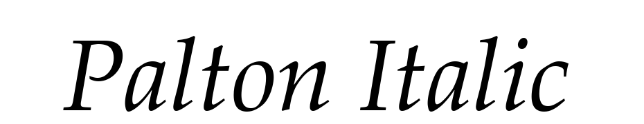 Palton Italic Font Download Free