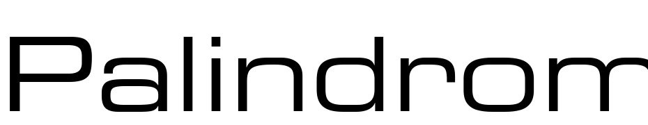 Palindrome Expanded SSi Expanded Font Download Free