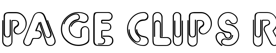 Page Clips Regular Font Download Free