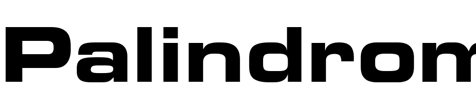 Palindrome Expanded SSi Bold Expanded Font Download Free