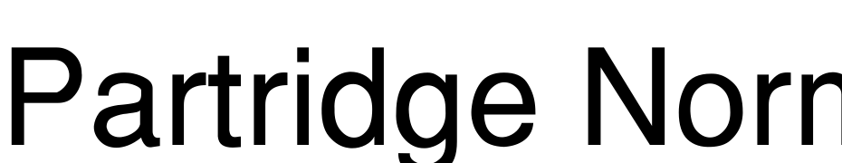 Partridge Normal Font Download Free