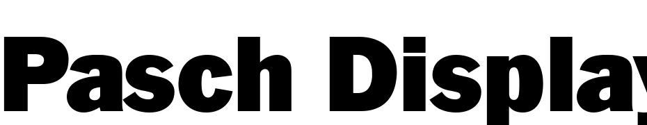 Pasch Display SSi Font Download Free