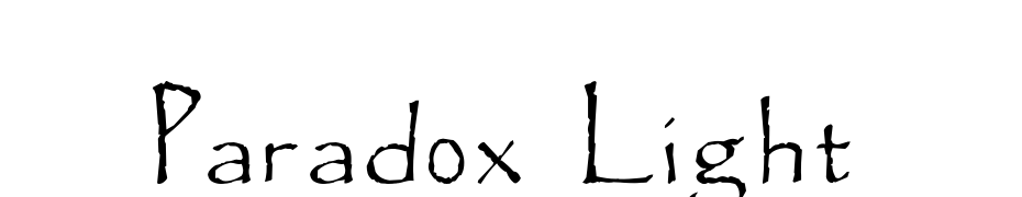 Paradox Light Font Download Free