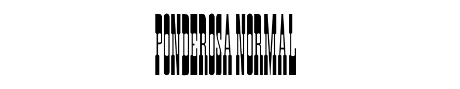 Ponderosa Normal Font Download Free
