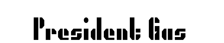 President Gas Font Download Free