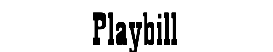 Playbill cкачать шрифт бесплатно
