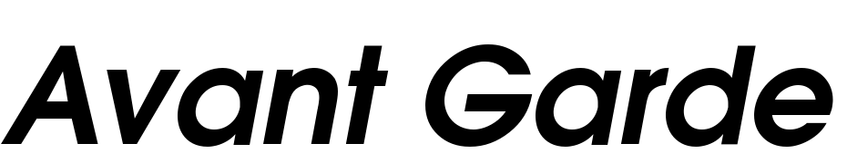 Avant Garde Demi Oblique Font Download Free