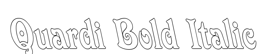Quardi Bold Italic Font Download Free