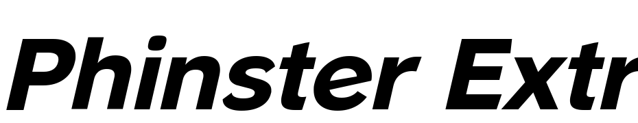 Phinster Extrabold Italic Scarica Caratteri Gratis