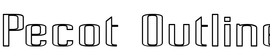 Pecot Outline Font Download Free