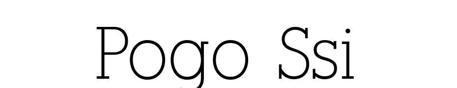 Pogo Ssi Font Download Free