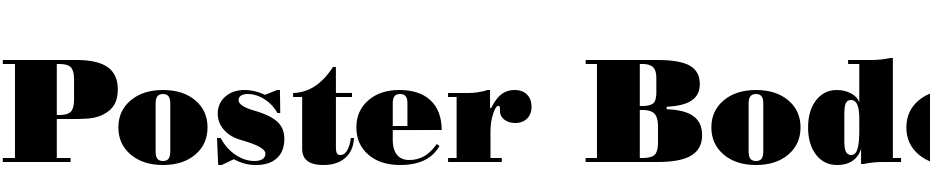 Poster Bodoni BT Yazı tipi ücretsiz indir