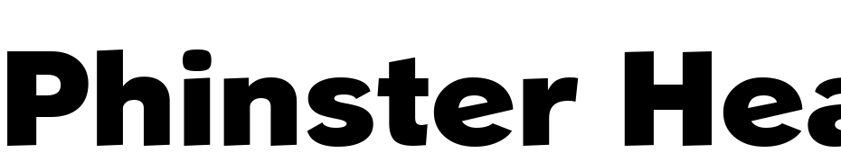 Phinster Heavy Regular Font Download Free