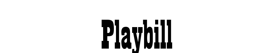 Playbill cкачати шрифт безкоштовно