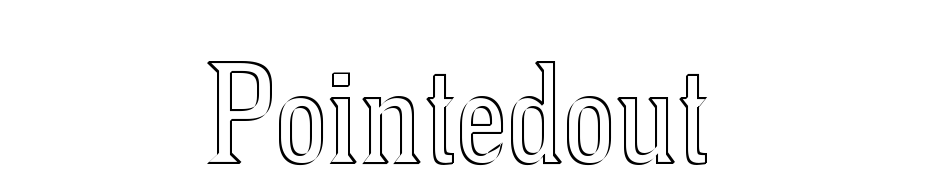 Pointed Out Font Download Free