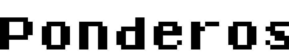 Ponderosa Font Download Free
