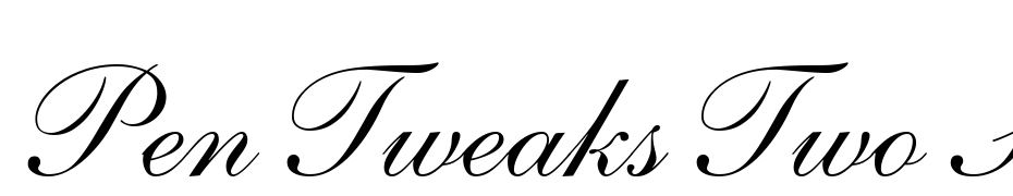 Pen Tweaks Two SSi Font Download Free