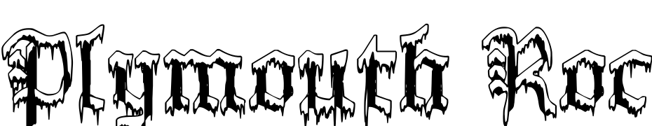 Plymouth Rock 'Snow Dusted' Font Download Free