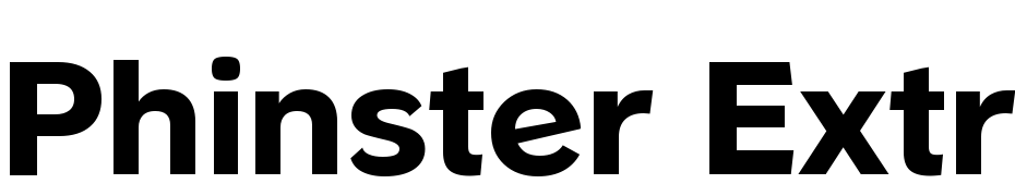 Phinster Extrabold Regular Font Download Free