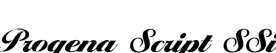 Progena Script SSi Font Download Free