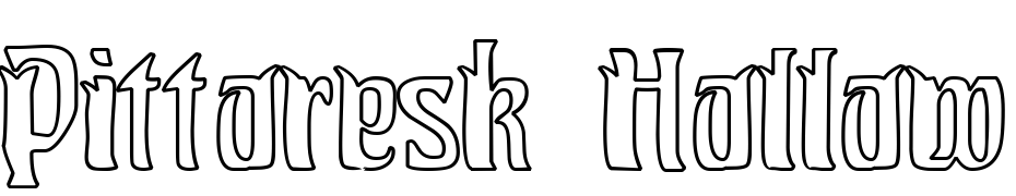 Pittoresk Hollow Font Download Free