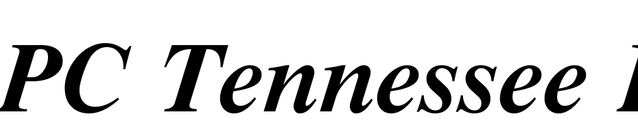 PC Tennessee Bold Italic Font Download Free