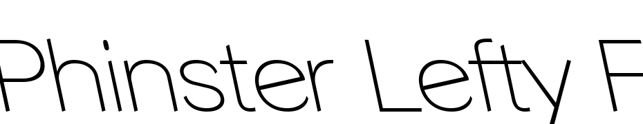 Phinster Lefty Fine Regular Font Download Free