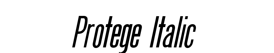 Protege Italic Font Download Free