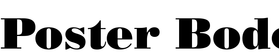 Poster Bodoni BT Font Download Free