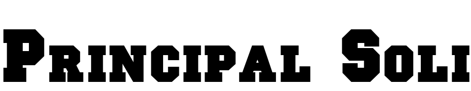 Principal Solid Regular DB Font Download Free