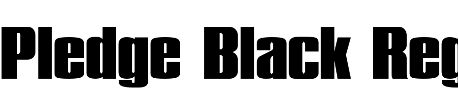Pledge Black Regular Font Download Free