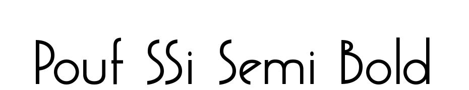 Pouf SSi Semi Bold Font Download Free