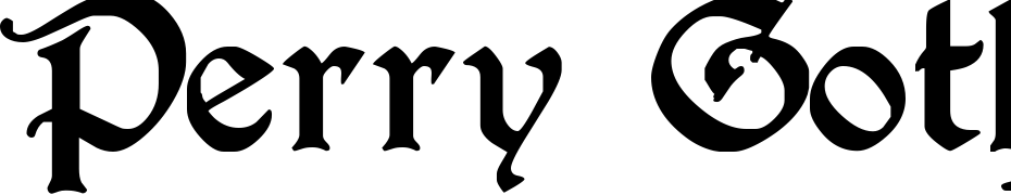 Perry Gothic Regular Font Download Free