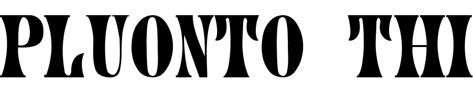 Pluonto Thin Font Download Free