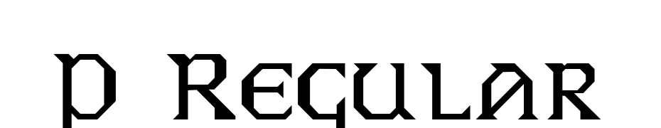 P Regular Font Download Free