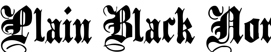 Plain Black Normal Font Download Free