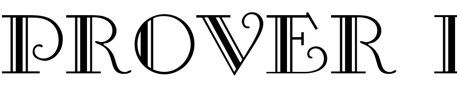 Prover Display Caps SSi Font Download Free