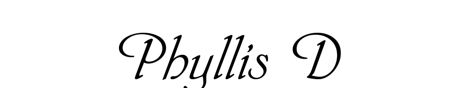 Phyllis D Font Download Free